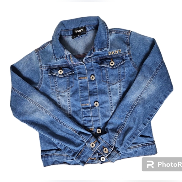 Dkny Other - DKNY Girls Blue Jacket Sz Large 12